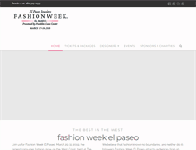 Tablet Screenshot of fashionweekelpaseo.com